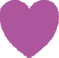 Gif animé coeur marron jaune